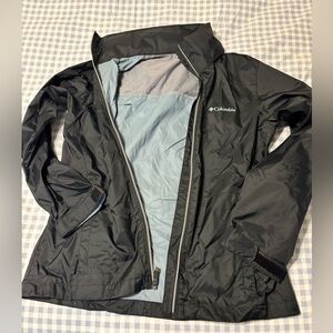 Columbia Black Jacket with Light Blue Interior